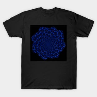 Fractal Blue Mandala T-Shirt